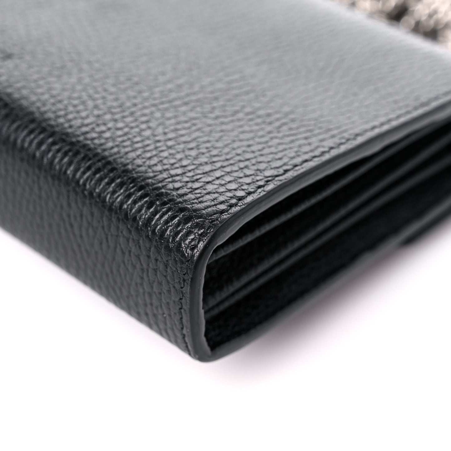 Calfskin Mini Dionysus Chain Wallet Black