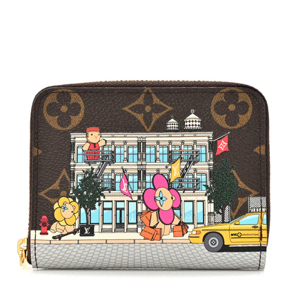 Louis Vuitton Monogram 2022 Christmas Animation New York Soho Zippy Coin Purse Yellow 1 of 7