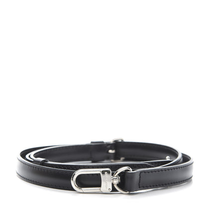 Louis Vuitton Calfskin 16mm Adjustable Shoulder Strap Black 1 of 5