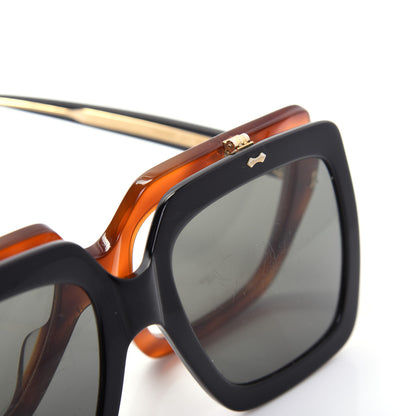 Gucci Acetate Oversized Flip Up Sunglasses GG0088S Tortoise Black 11 of 12
