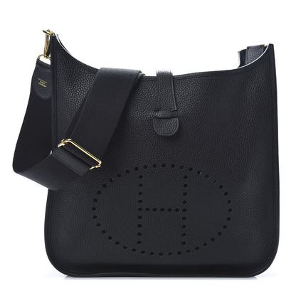 Hermes Taurillon Clemence Evelyne III GM Black 1 of 11