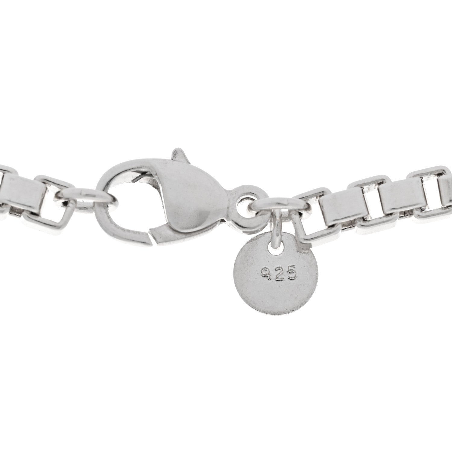 Tiffany Sterling Silver 4mm Venetian Link Necklace 5 of 5