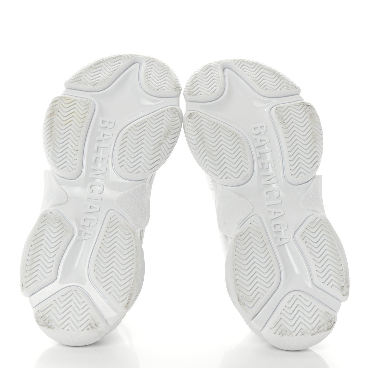 Fabric Mesh Womens Triple S Sneakers 37 White