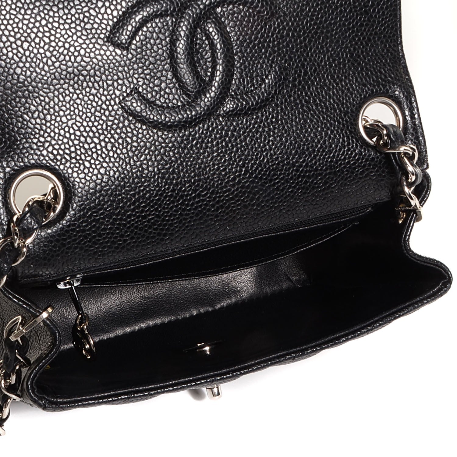 Chanel Caviar Quilted Mini Square Flap Black 5 of 10