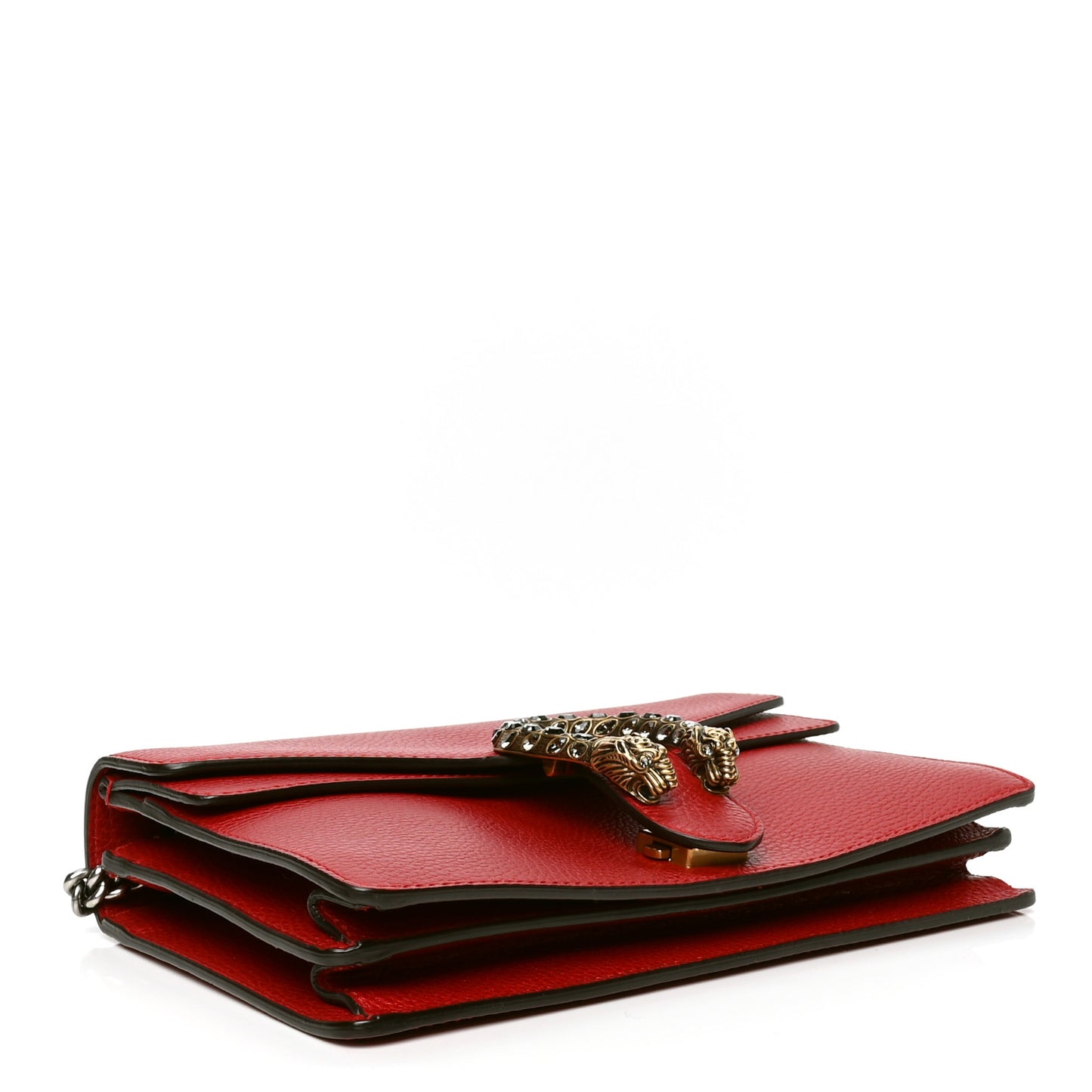 Dollar Calfskin Swarovski Crystal Small Dionysus Shoulder Bag Hibiscus Red