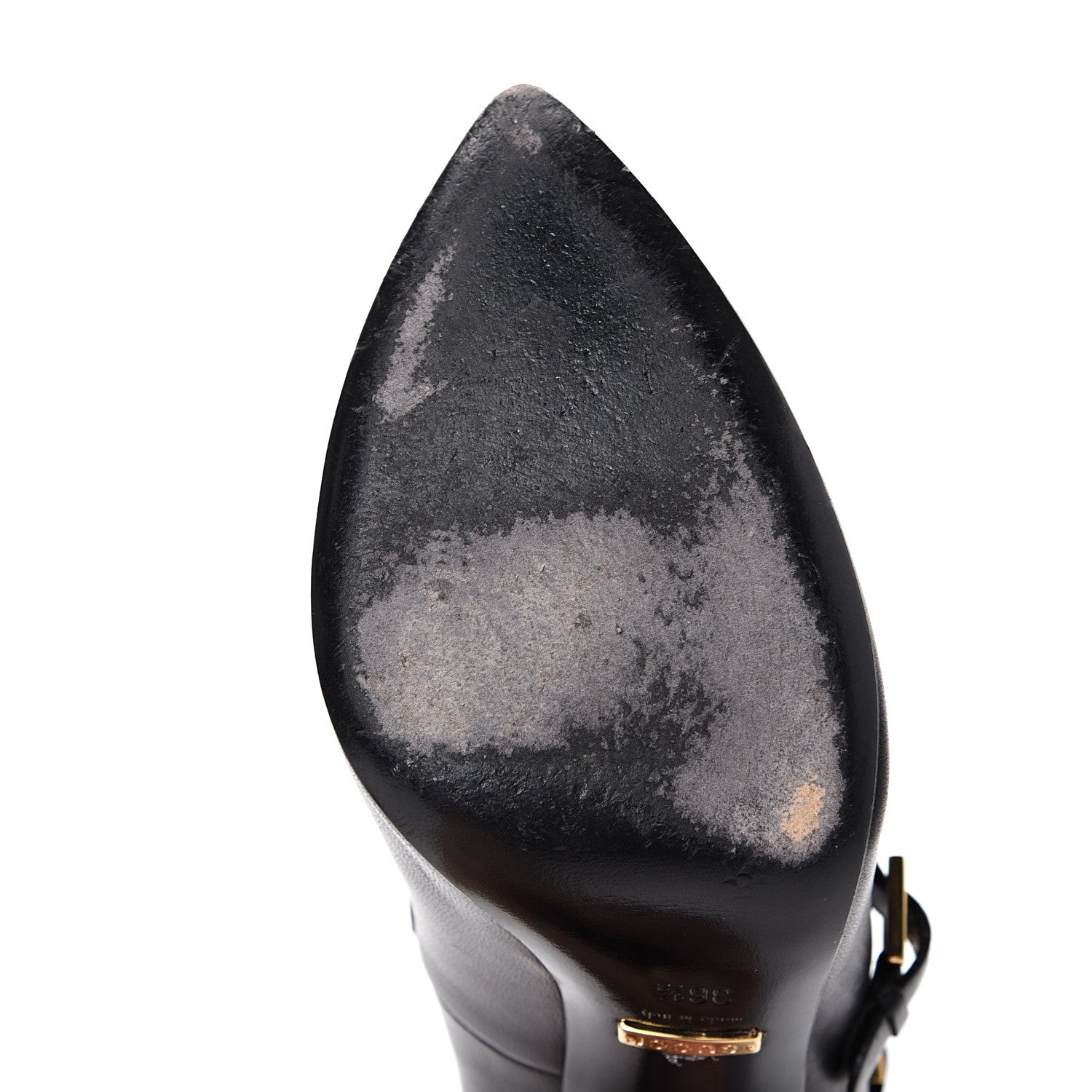 Gucci Nappa Studded Alexandra Ankle Boots 36.5 Black 10 of 13