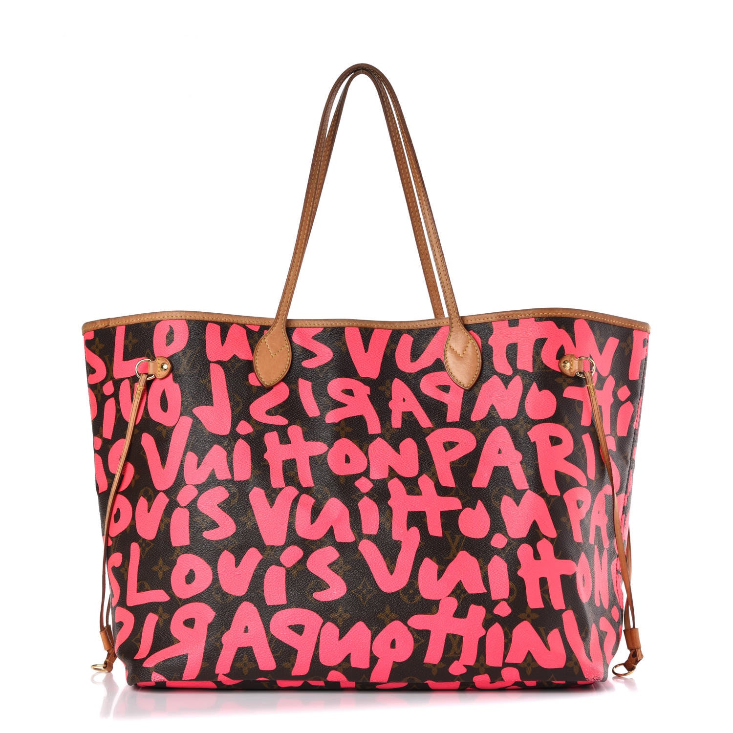 Louis Vuitton Monogram Graffiti Neverfull GM Fuchsia 1 of 19
