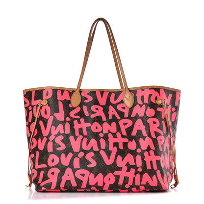 Louis Vuitton Monogram Graffiti Neverfull GM Fuchsia 1 of 19