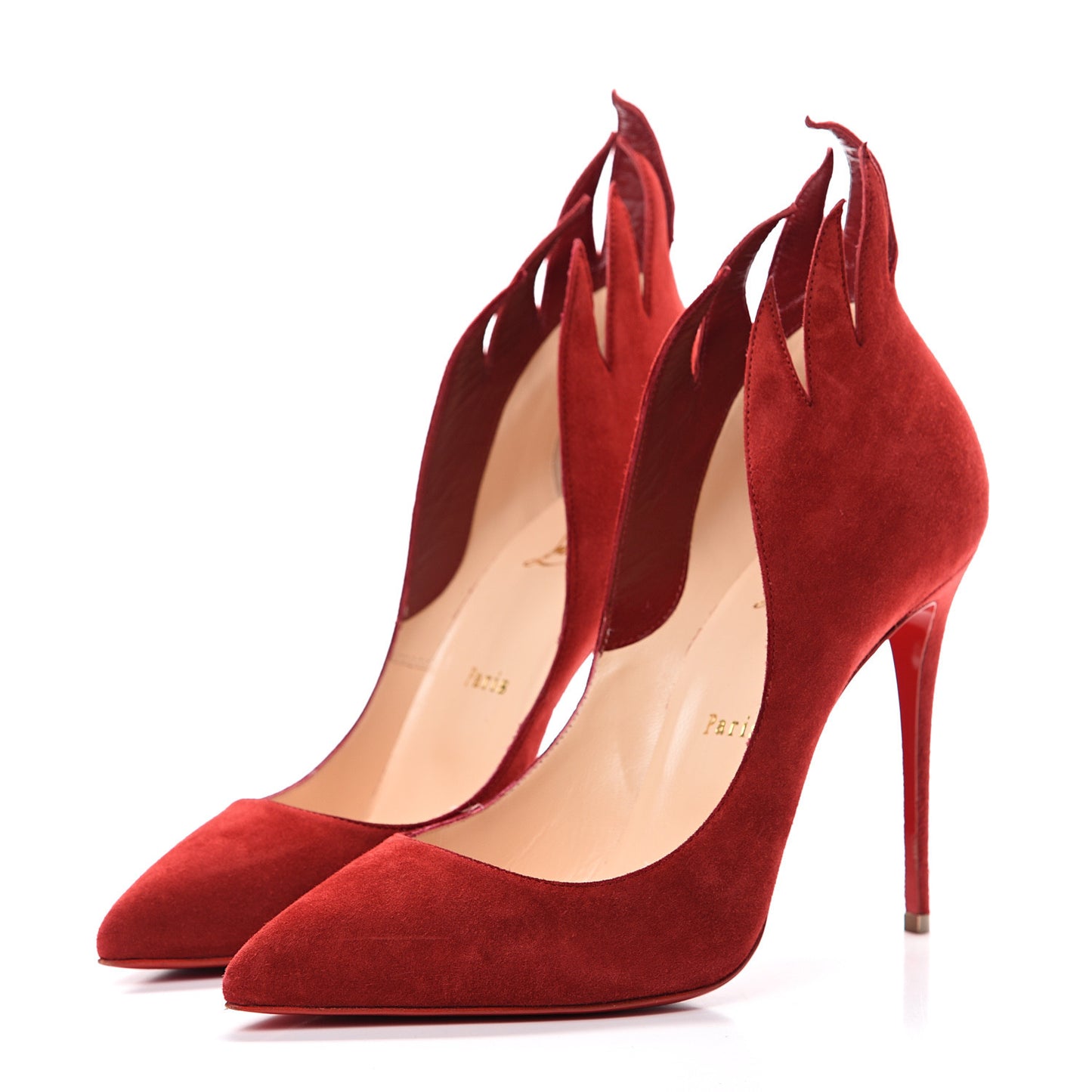 Suede Victorina 100 Pumps 39 Carmin