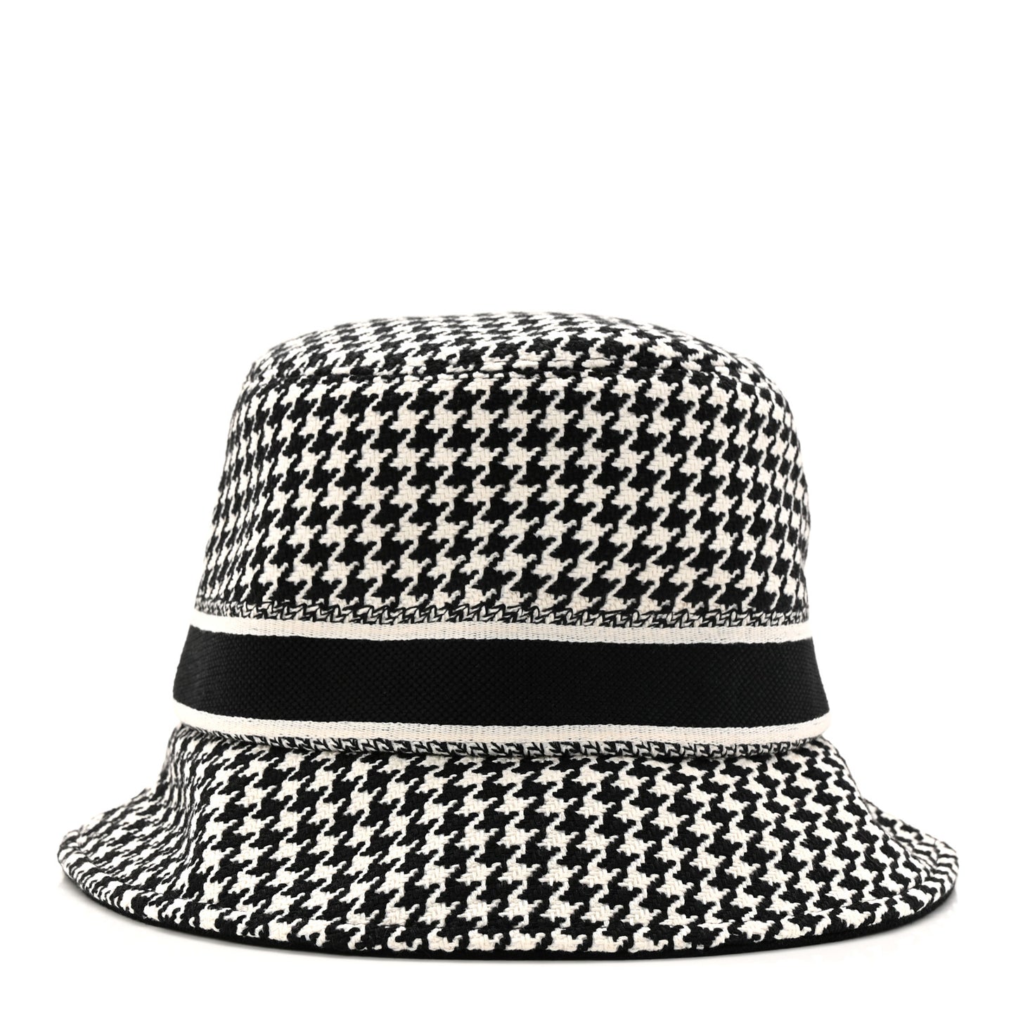 Pied De Poule Bucket Hat 57 Black White