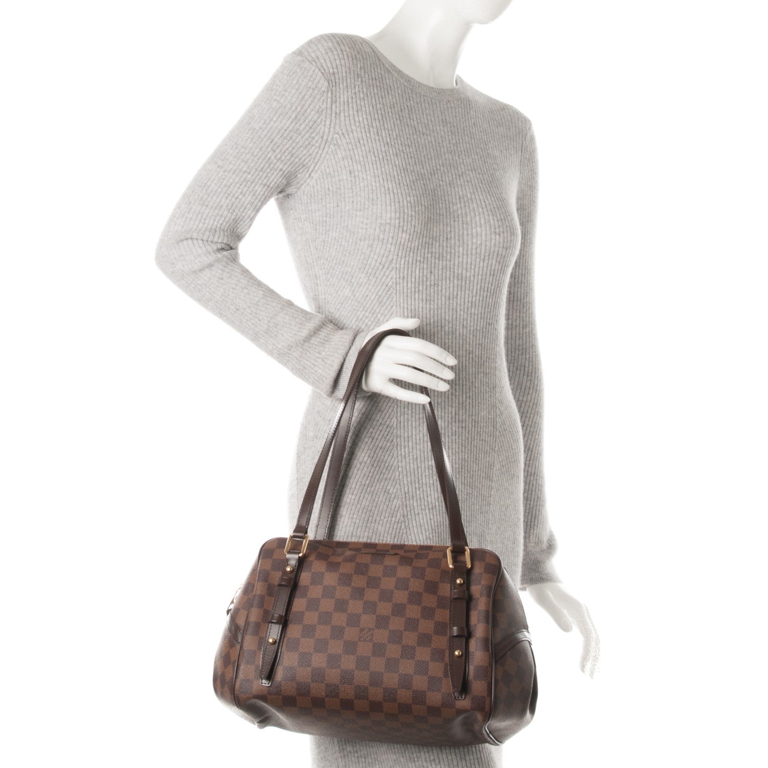 Louis Vuitton Damier Ebene Rivington GM 2 of 8