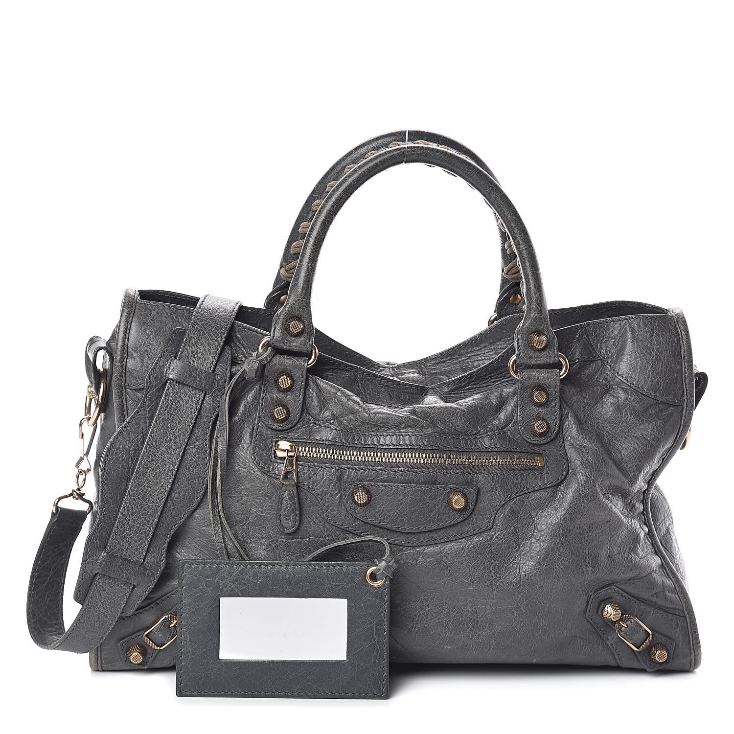 Balenciaga Agneau Giant 12 Rose Gold Hardware City Gris Tarmac 1 of 9
