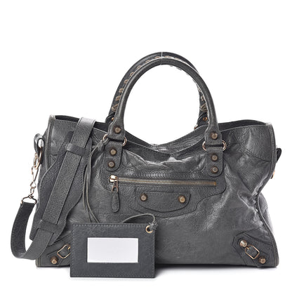 Balenciaga Agneau Giant 12 Rose Gold Hardware City Gris Tarmac 1 of 9