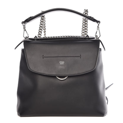 Fendi Vitello Century Opaco Large Back to School Backpack Black 1 of 10