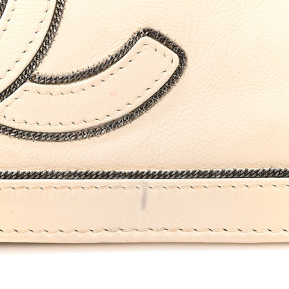 Chanel Lambskin CC Chain Shoulder Bag White 11 of 12