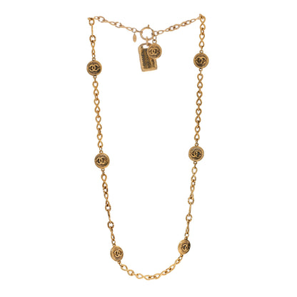 Chanel CC Medallion 31 Rue Cambon Tag Pendant Necklace Gold 2 of 4