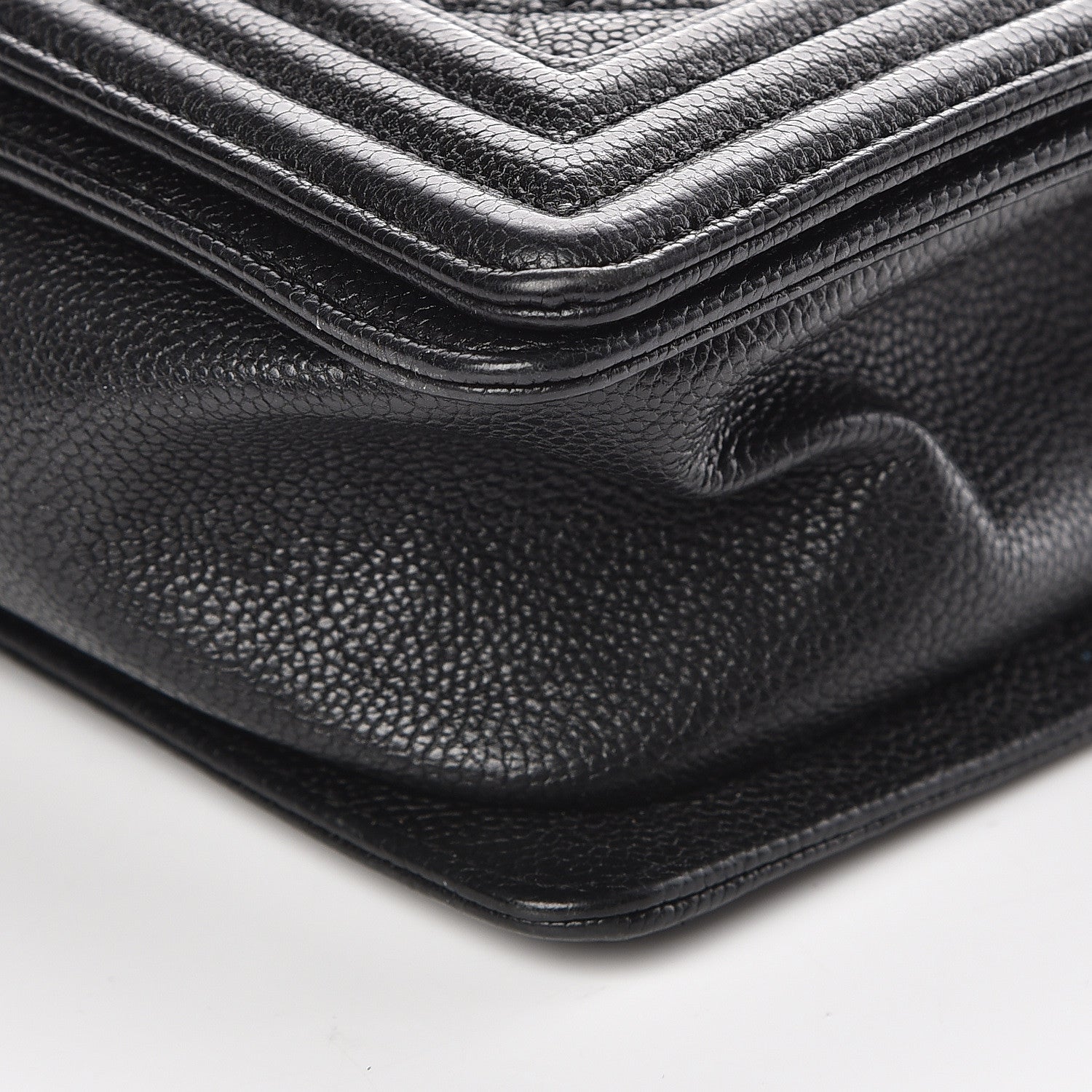 Chanel Caviar Quilted Medium Boy Flap Black 9 of 10