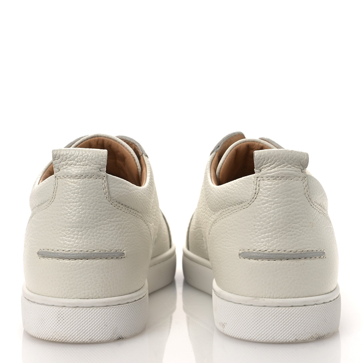 Christian Louboutin Grained Calfskin Rantulow Flat Sneakers 43.5 Latte 6 of 12