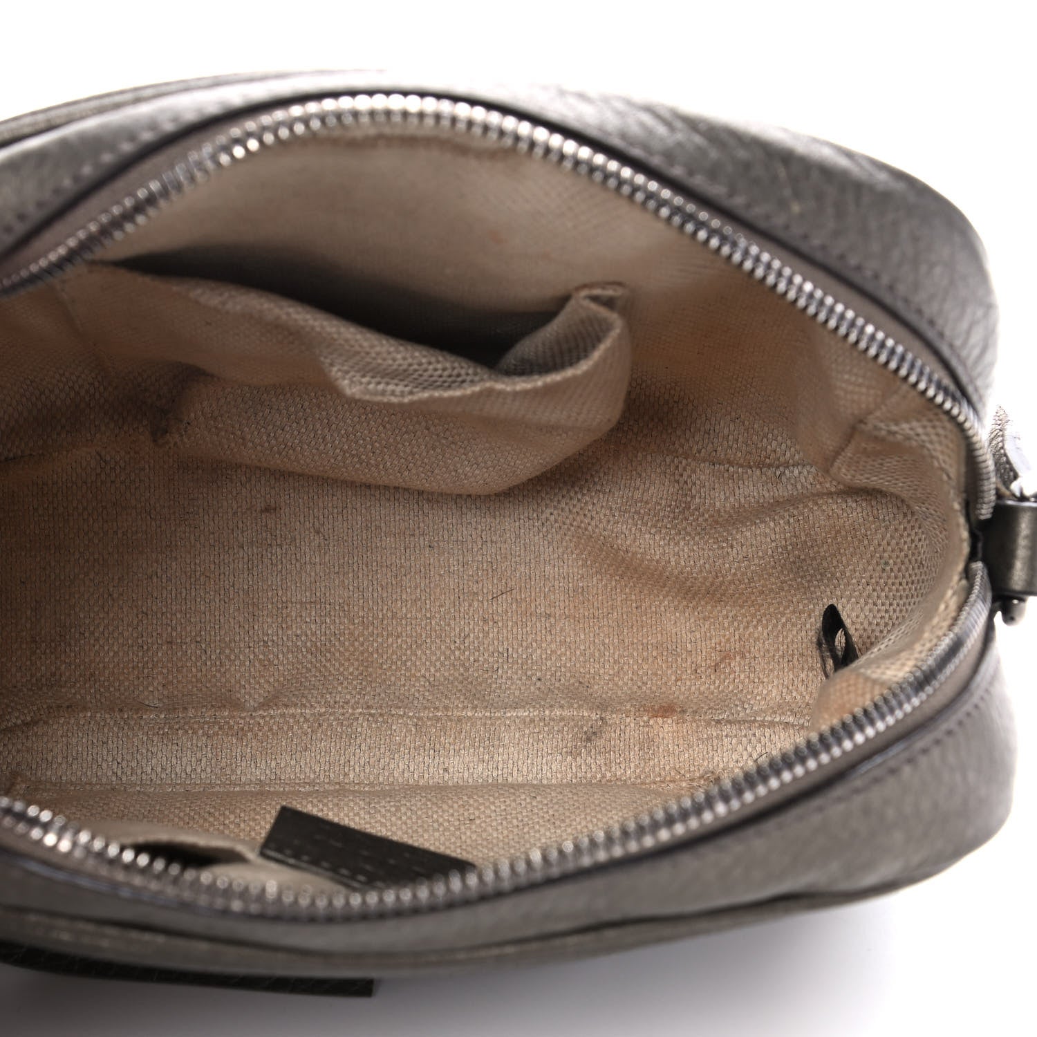 Gucci Metallic Pebbled Calfskin Small Soho Disco Bag Sasso 5 of 11