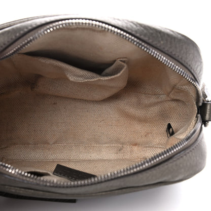 Gucci Metallic Pebbled Calfskin Small Soho Disco Bag Sasso 5 of 11