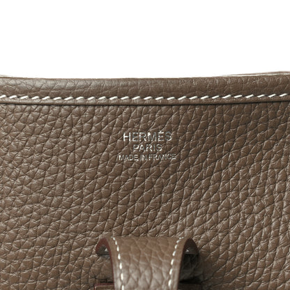 Hermes Taurillon Clemence Evelyne III PM Etoupe 5 of 8