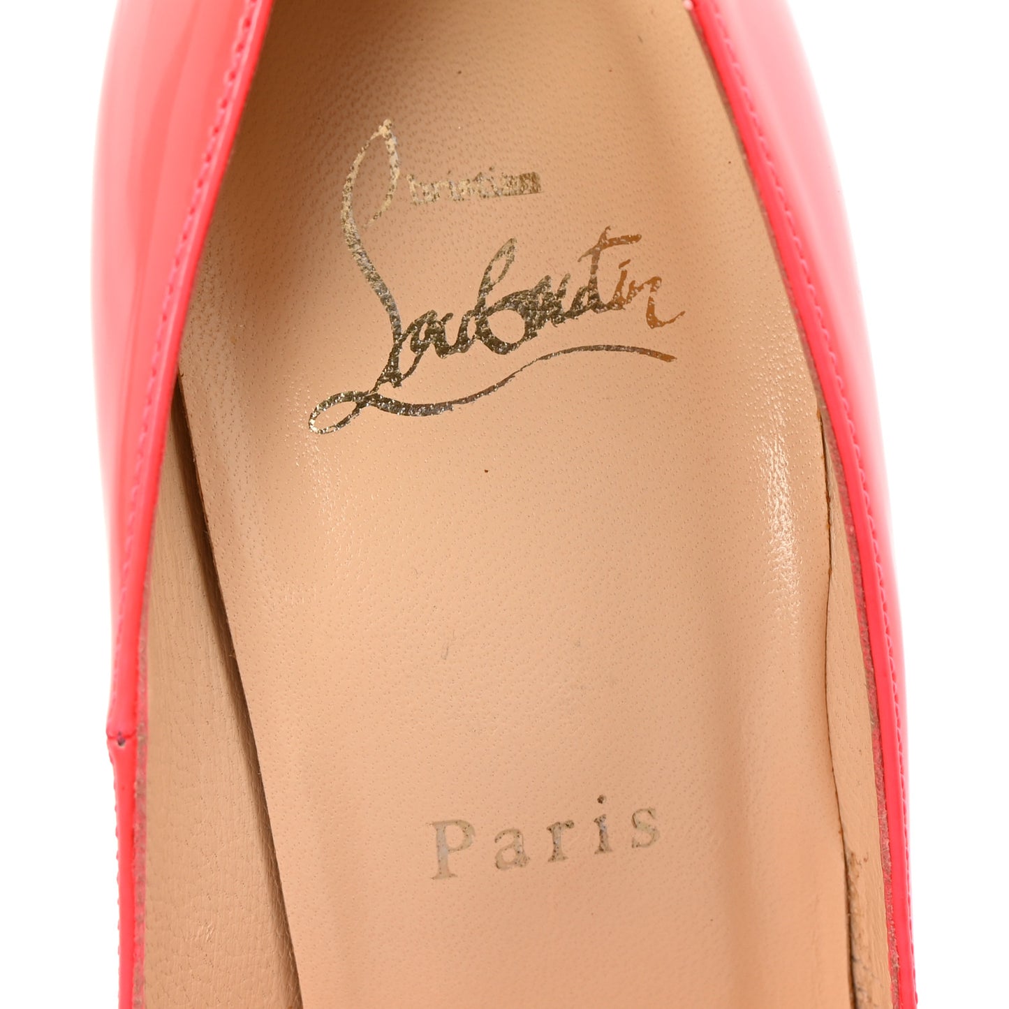 Patent Lady Peep 150 Pumps 37 Fluo Rose Paris