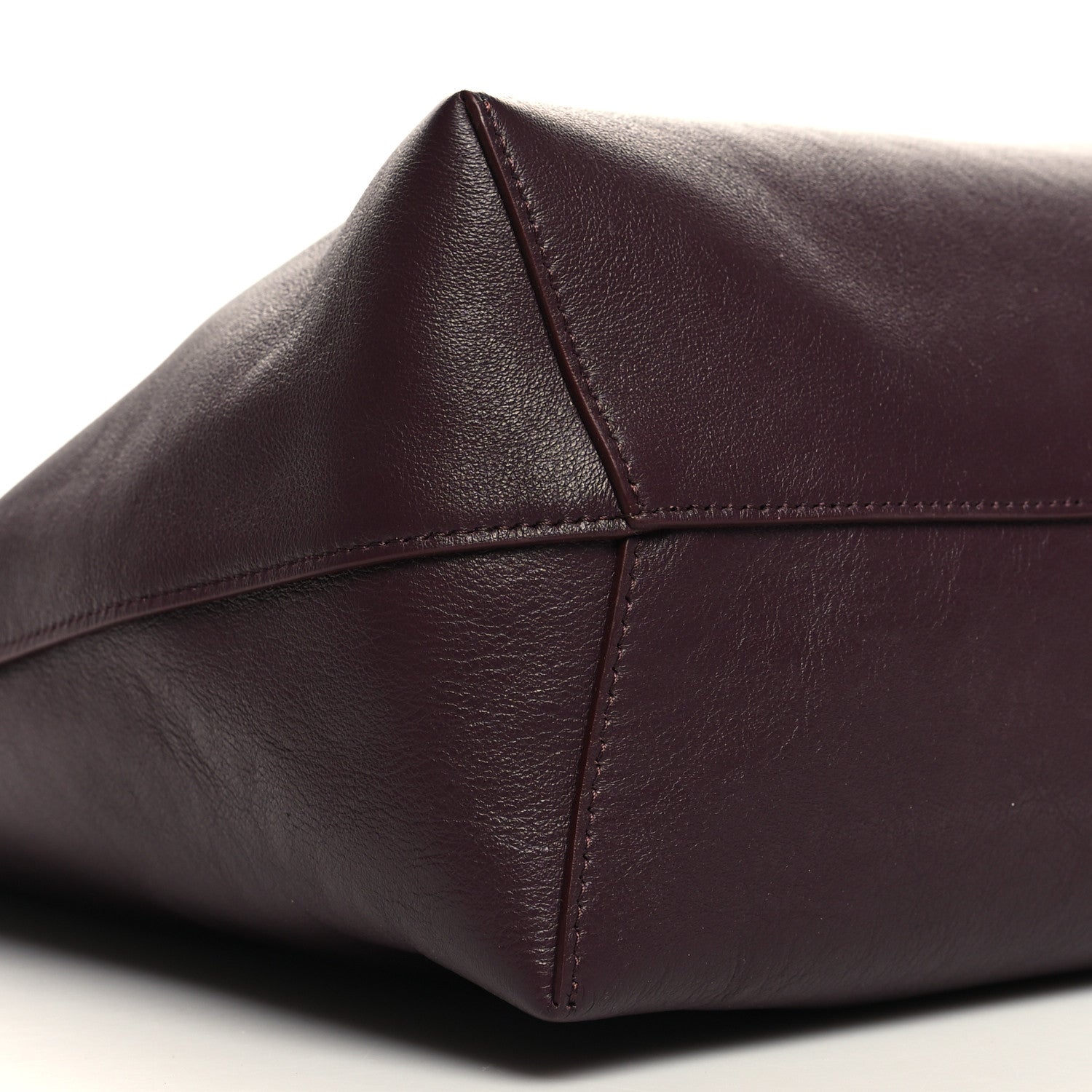 Mansur Gavriel Calfskin Maxi Candy Hobo Bag Plum 8 of 9