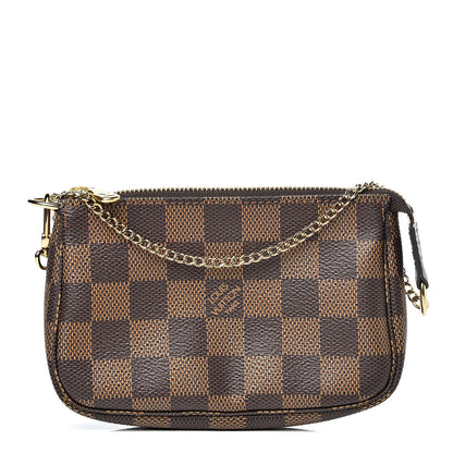 Louis Vuitton Damier Ebene Mini Pochette Accessories 1 of 7