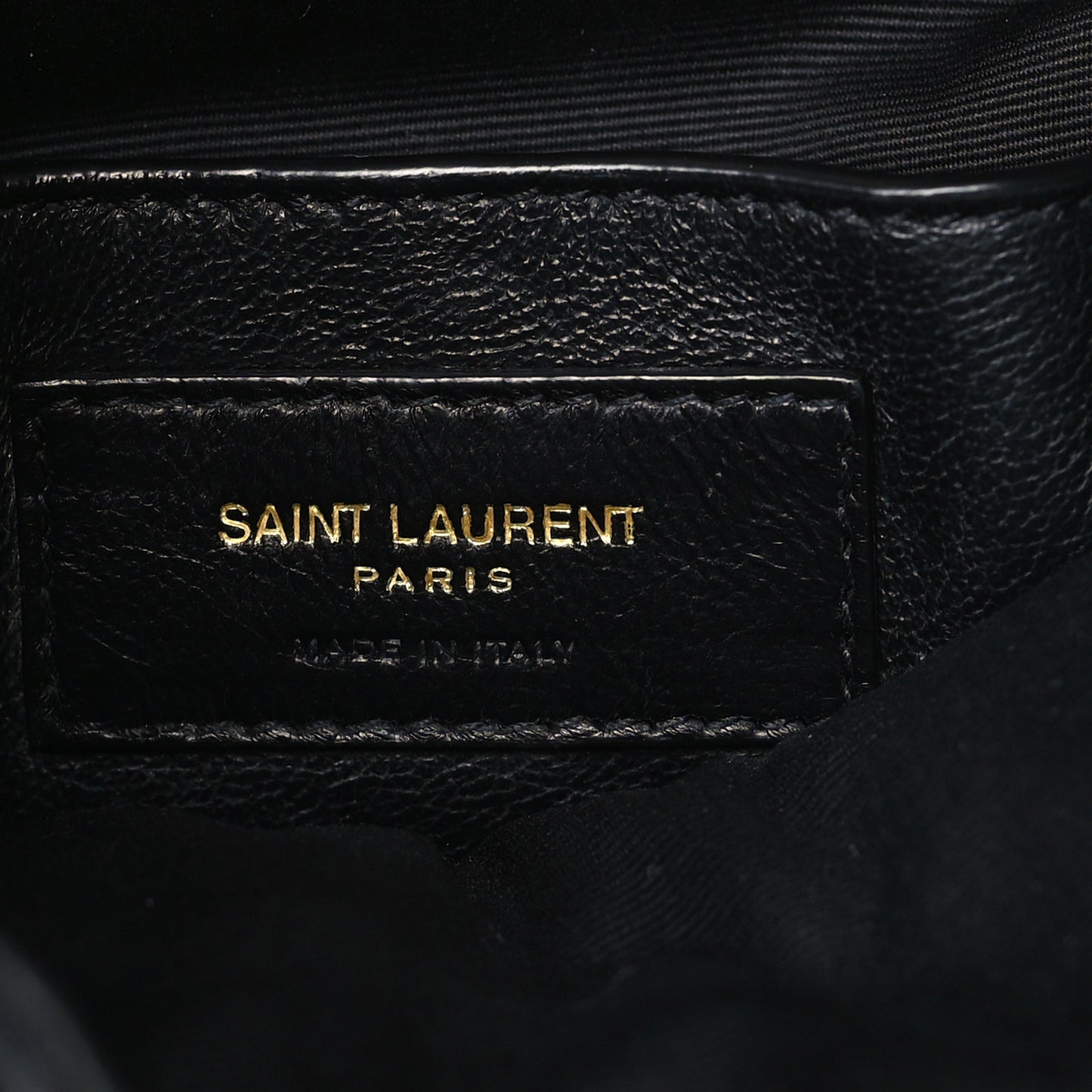 Lambskin Quilted Small Emmanuelle Bucket Bag Black