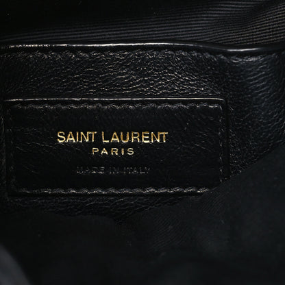 Saint Laurent Lambskin Quilted Small Emmanuelle Bucket Bag Black 6 of 9