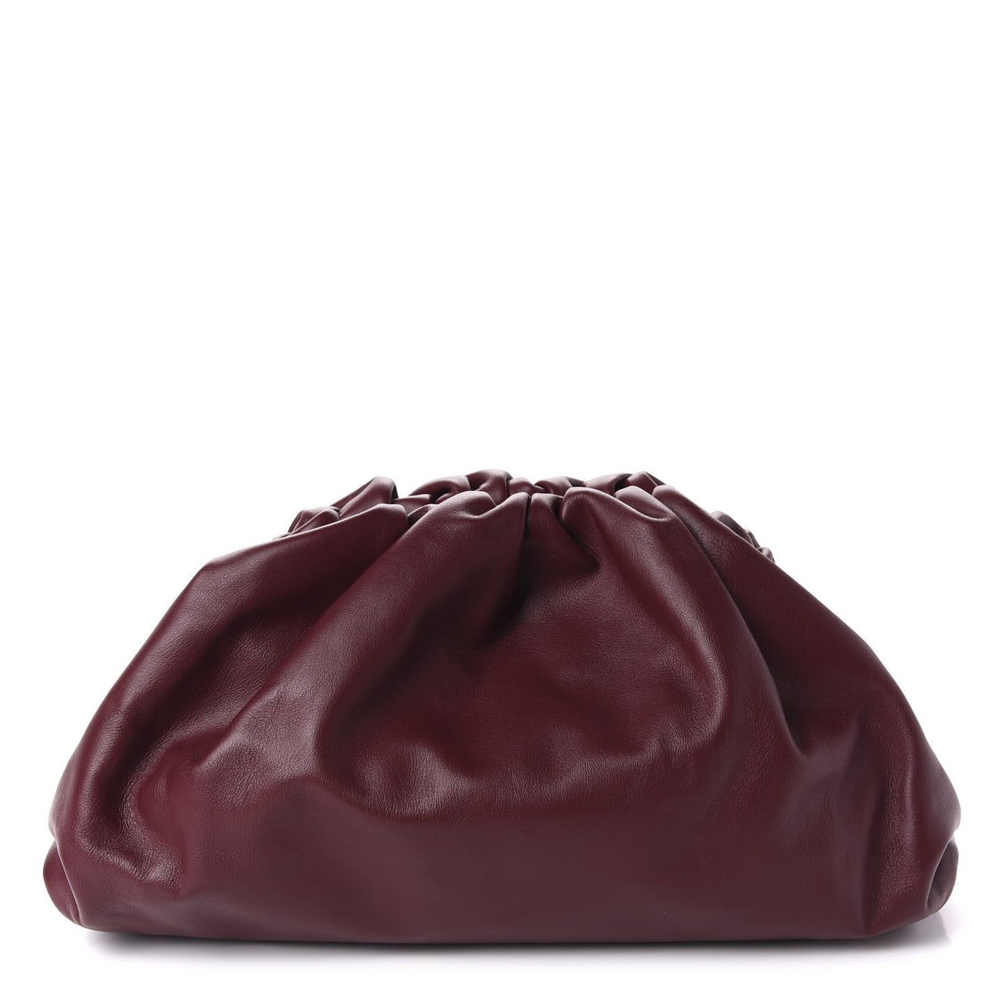 Smooth Butter Calf The Pouch Oversized Clutch Bordeaux