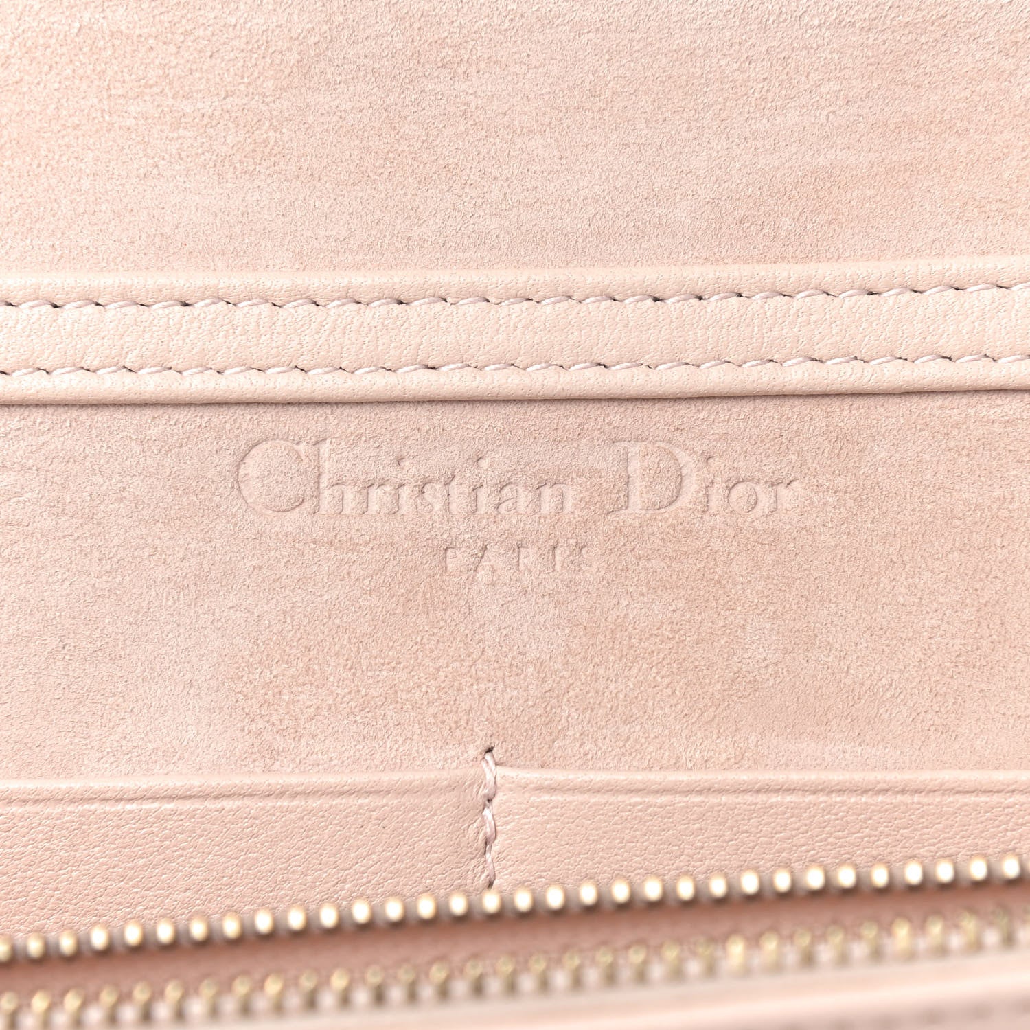 Christian Dior Lambskin Cannage Dioraddict Wallet on Chain Clutch Rose Poudre 8 of 8
