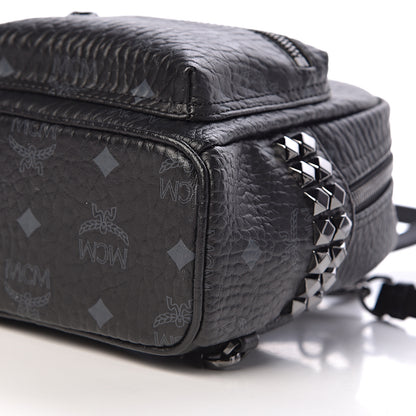 MCM Visetos Side Stud X-Mini Stark Bebe Boo Backpack Black 6 of 10