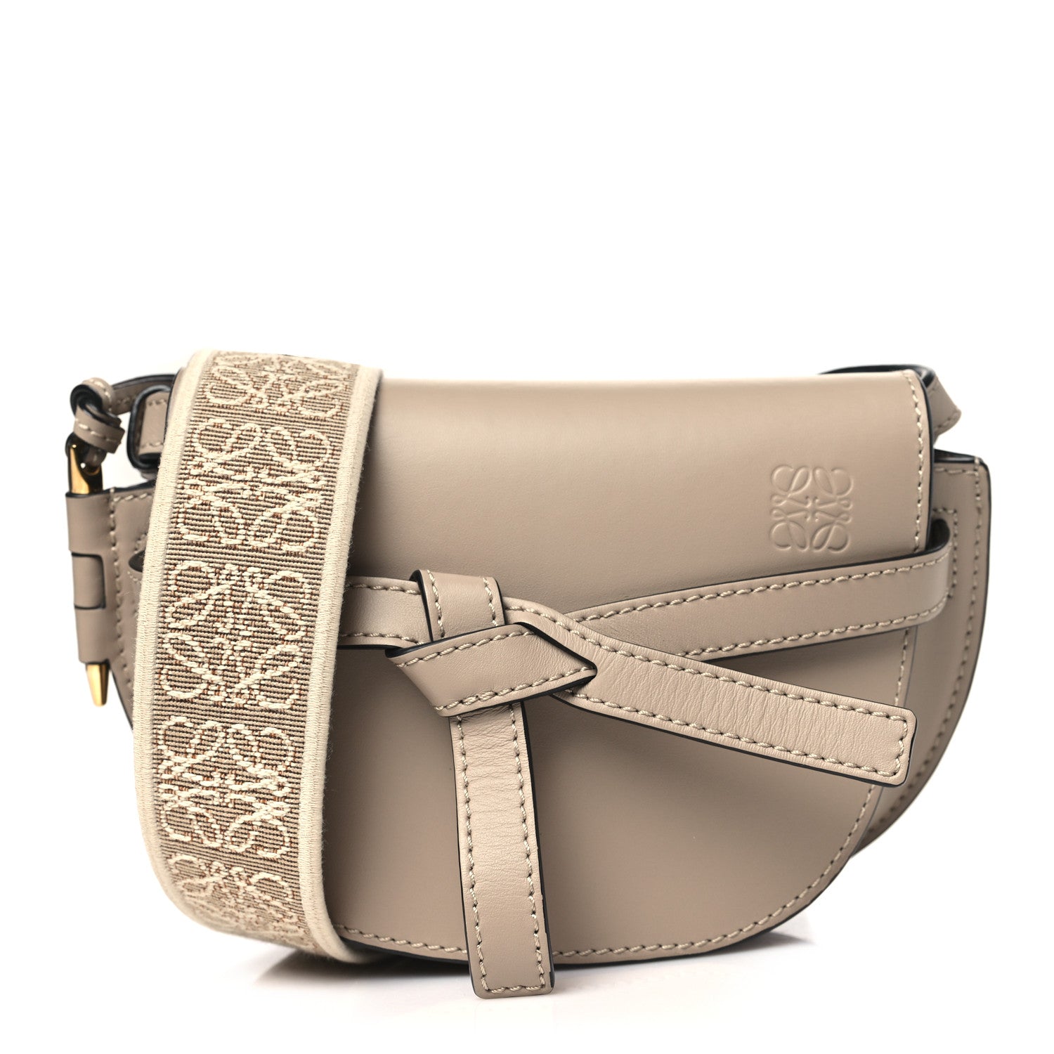 Loewe Calfskin Jacquard Mini Gate Dual Bag Sand 1 of 10