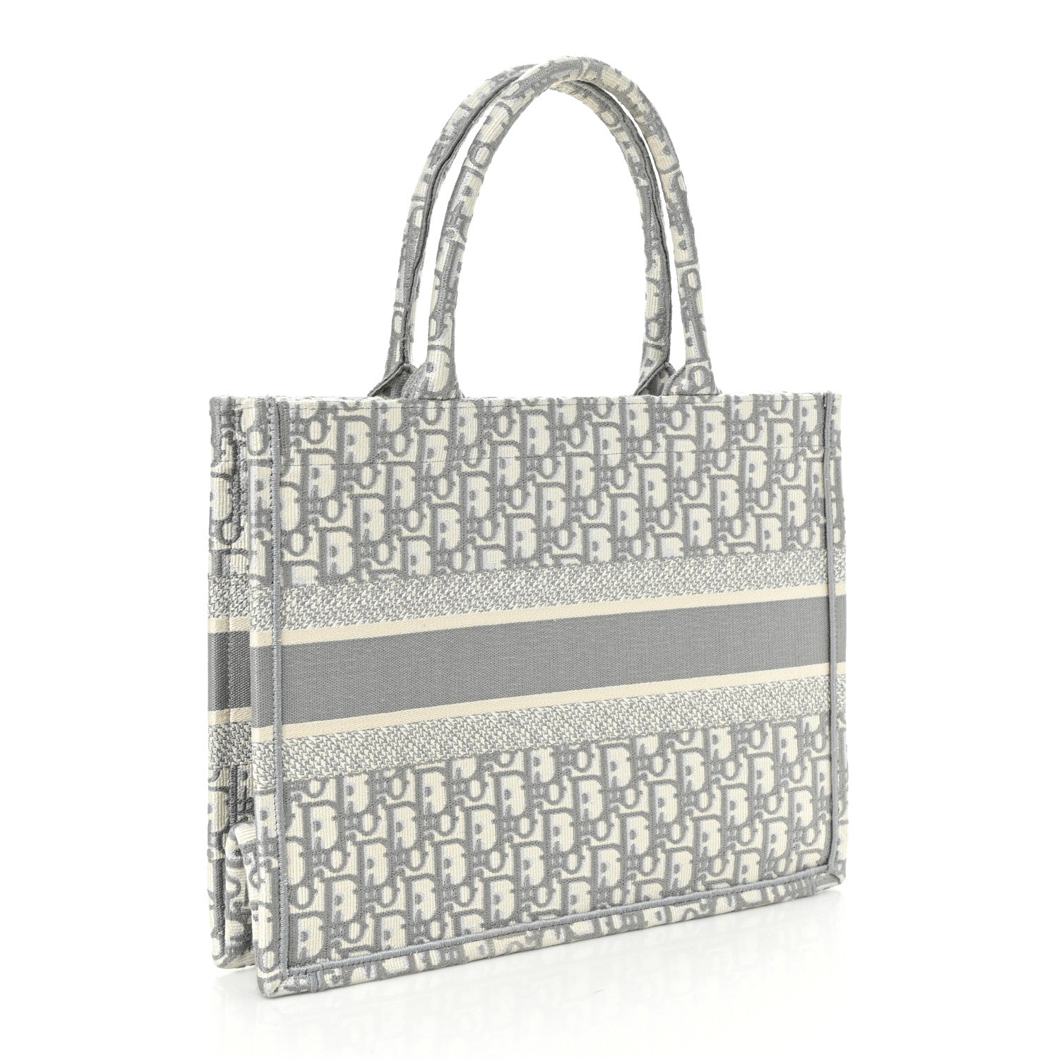 Christian Dior Oblique Medium Book Tote Grey 3 of 9