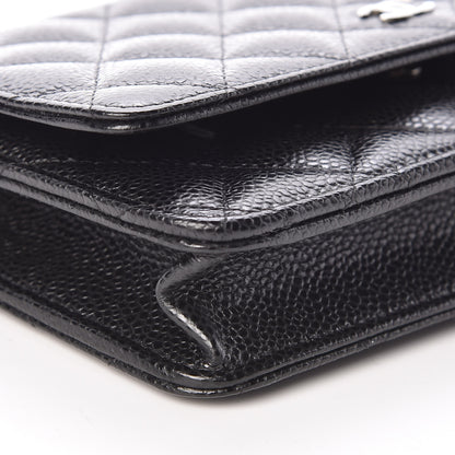 Chanel Caviar Quilted Wallet On Chain WOC Black 5 of 10