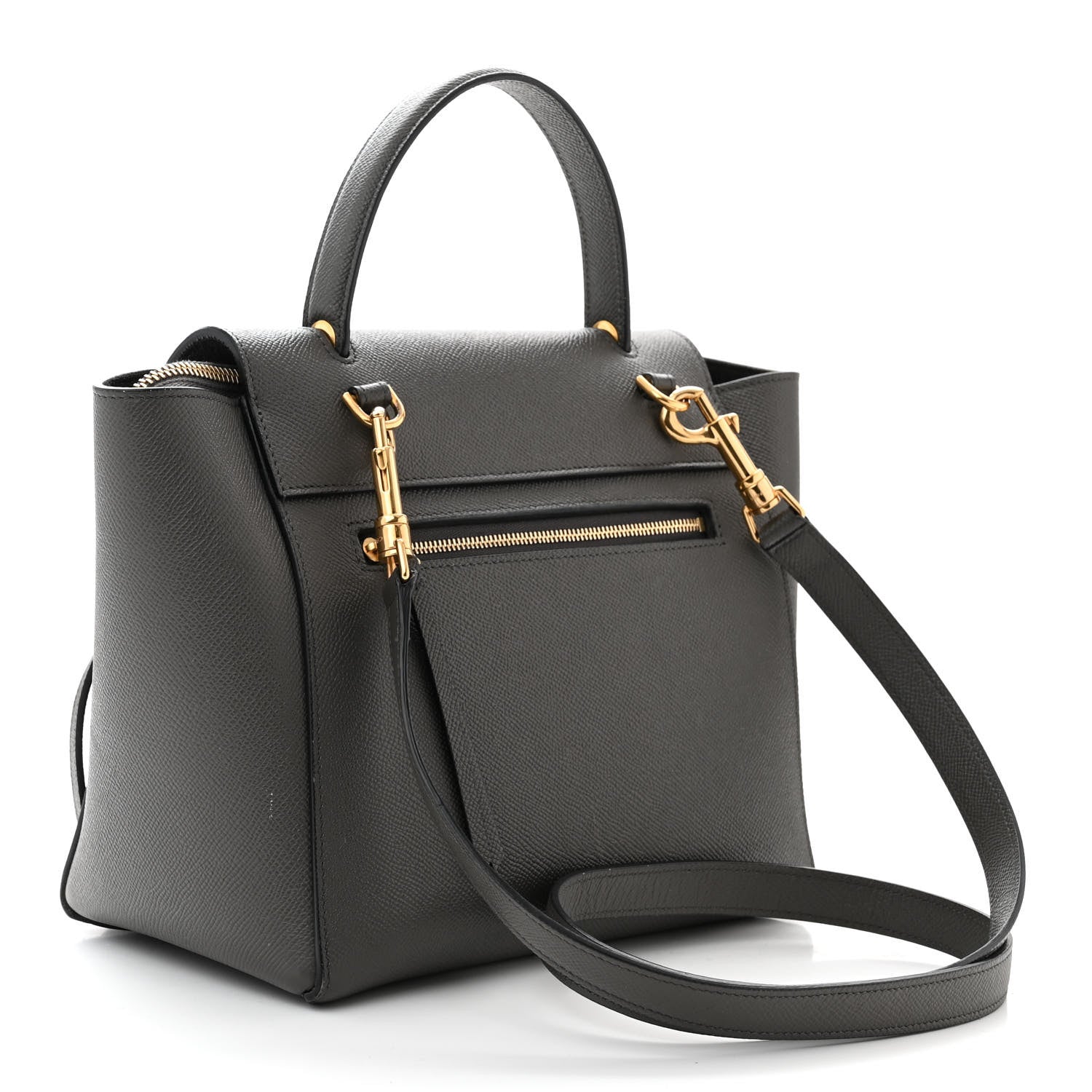 Celine Grained Calfskin Micro Belt Bag Grey 3 of 12
