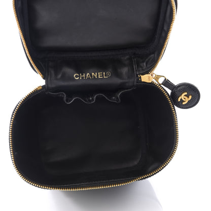 Chanel Caviar Cosmetic Vanity Bag Black 4 of 11
