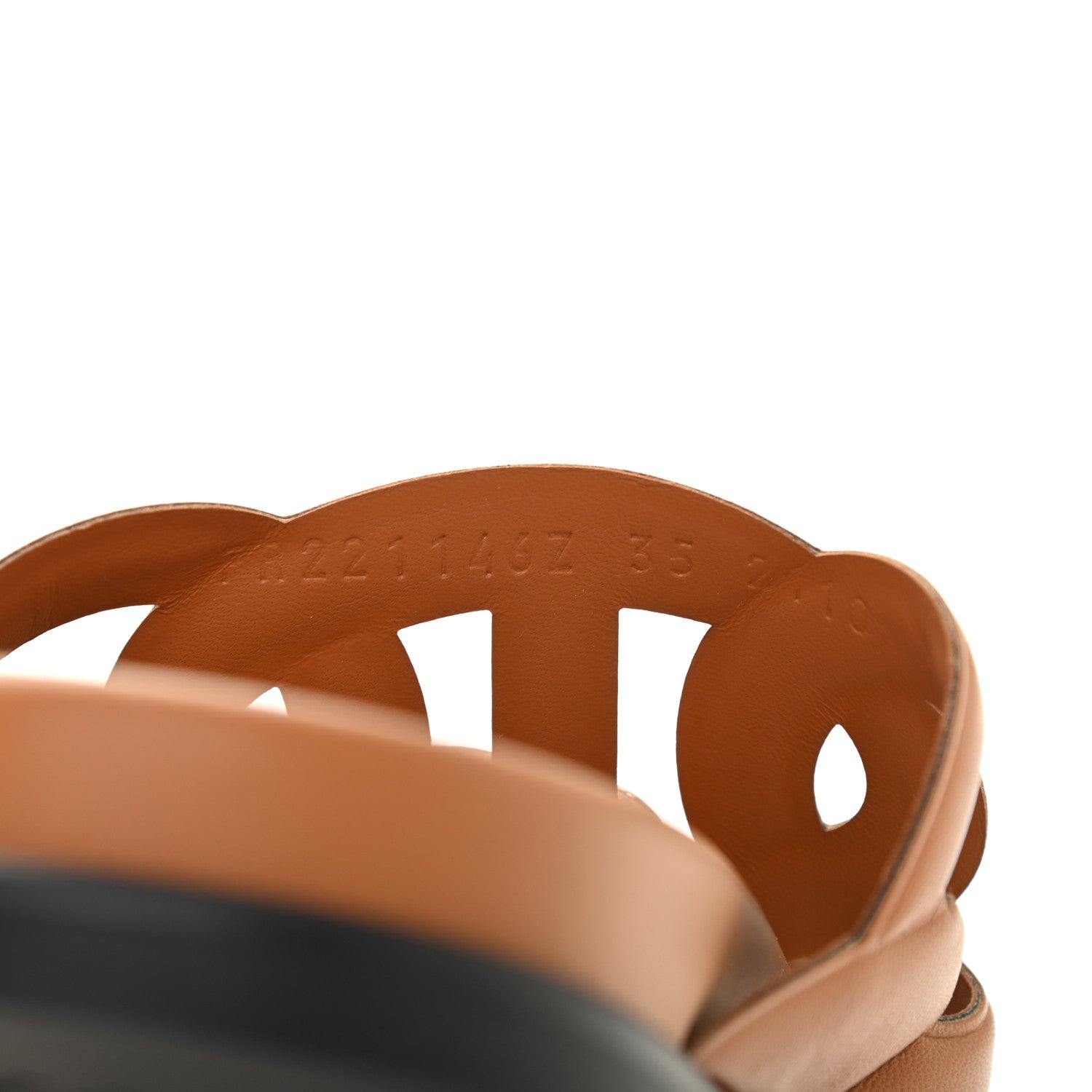 Hermes Nappa Womens Extra Sandals 35 Naturel 8 of 8