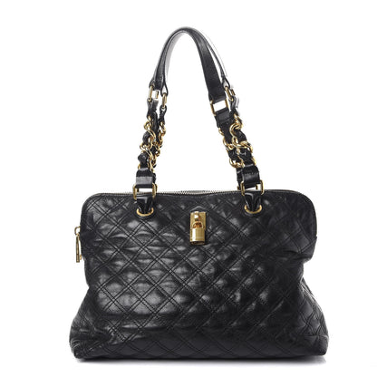 Marc Jacobs Goatskin Quilted Fifth Avenue Tote Black 1 of 10