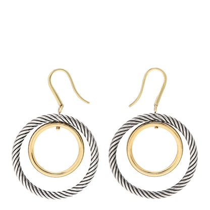 David Yurman 18K Yellow Gold Sterling Silver Mobile Earrings 3 of 5