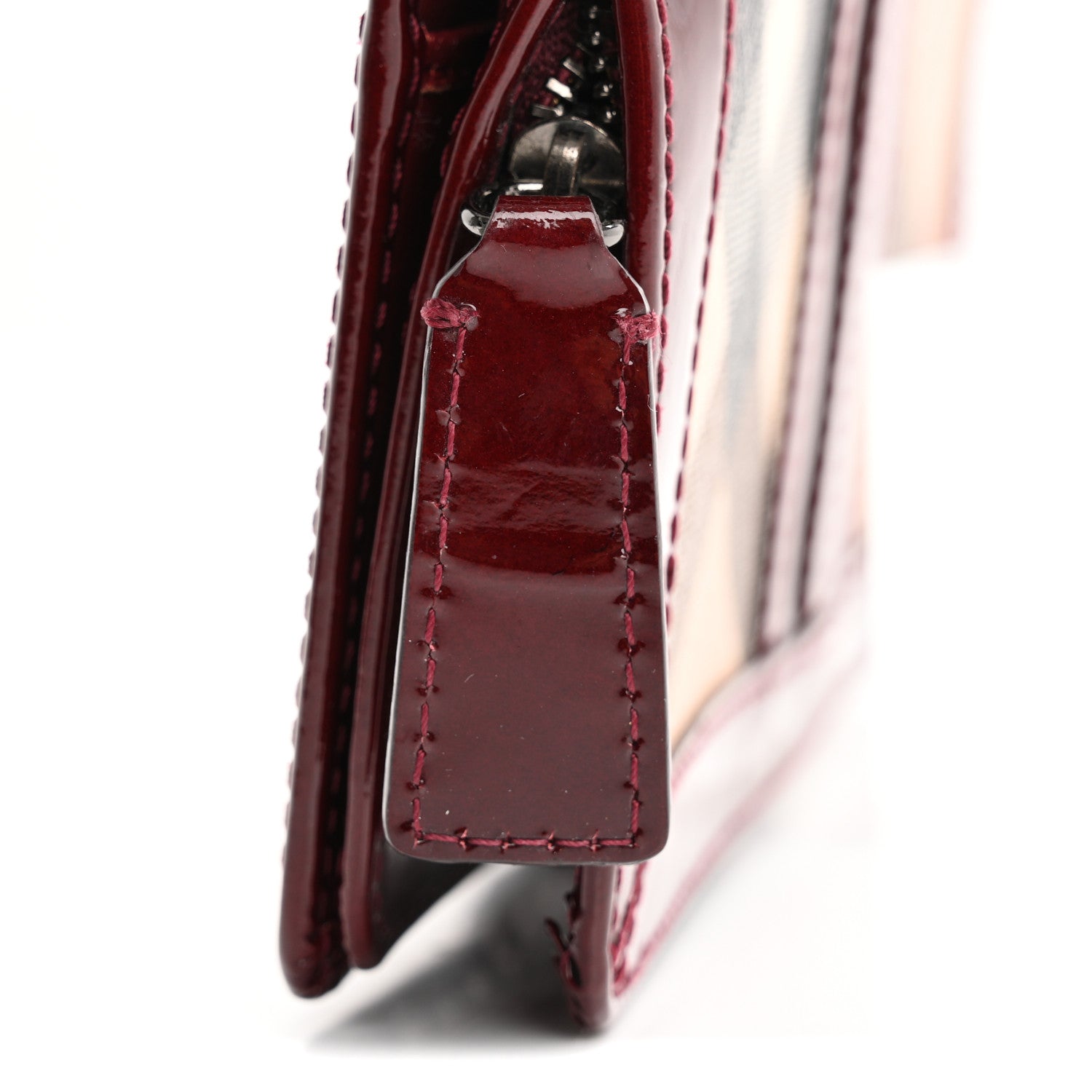 Burberry Supernova Check Constance Continental Wallet Dark Red 10 of 12