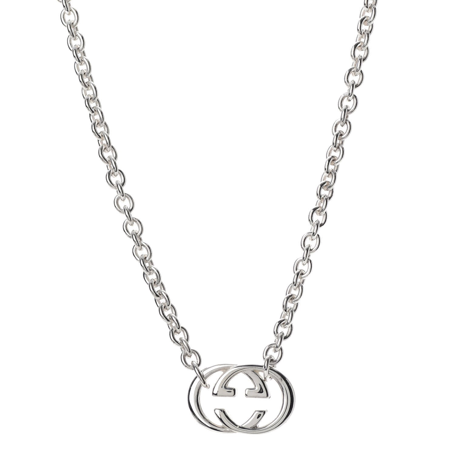 Gucci Sterling Silver Britt Necklace 1 of 6