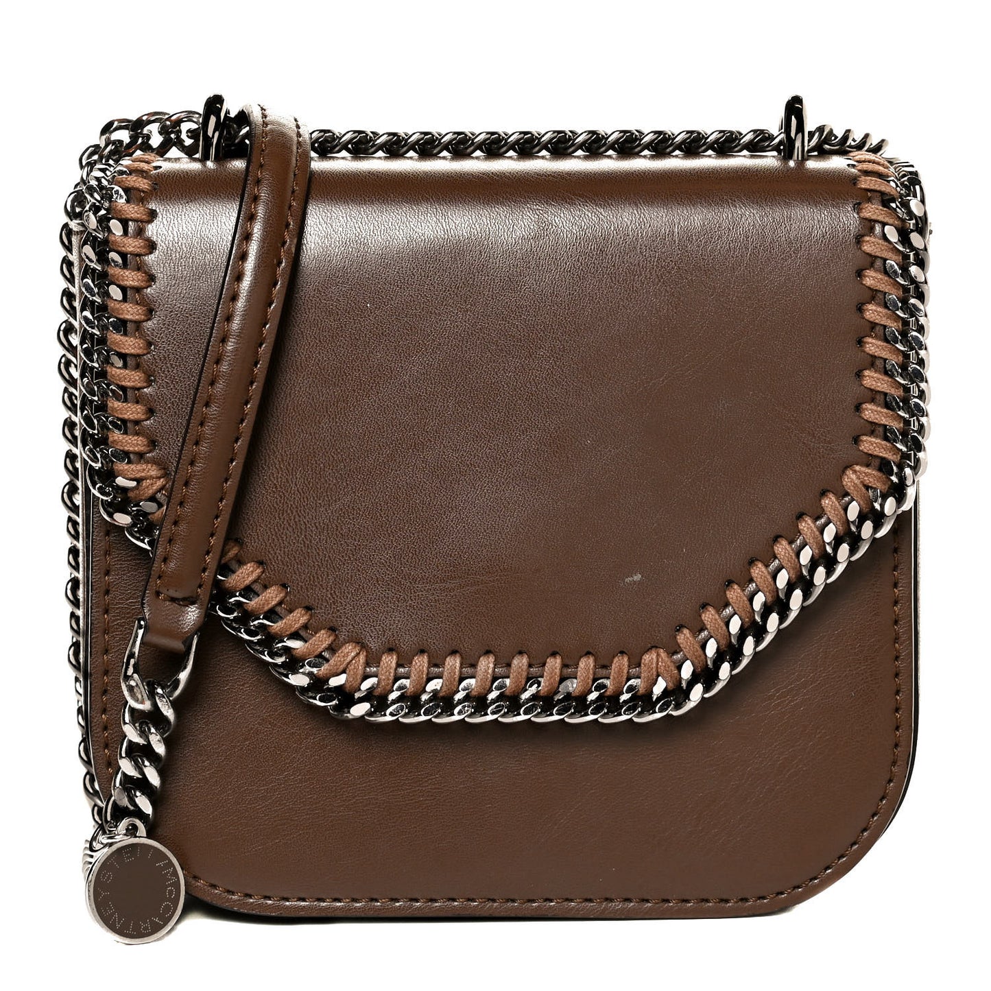 Eco Alter Nappa Medium Falabella Box Shoulder Bag Brown