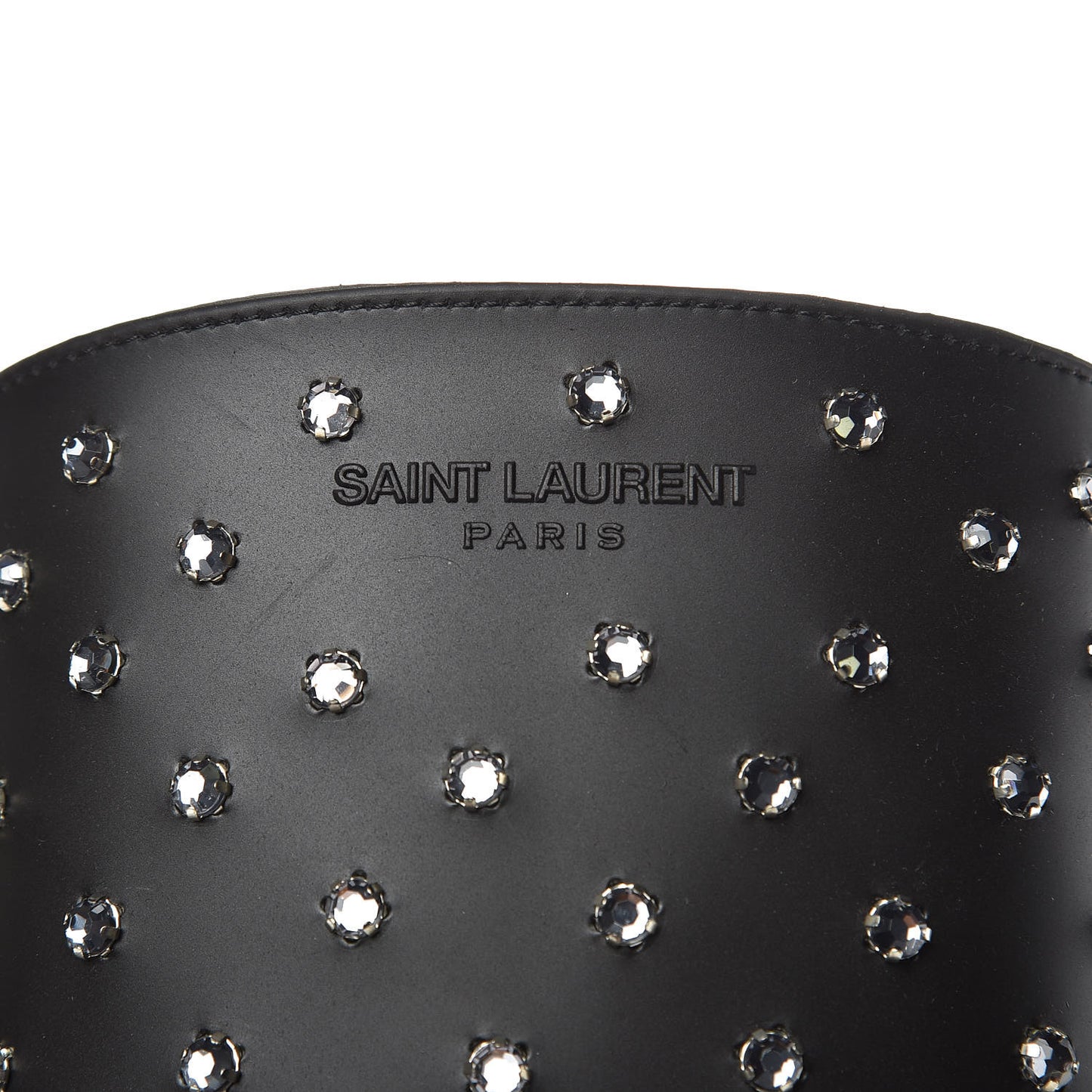 Rubber Crystal Rain Boots 36 Black