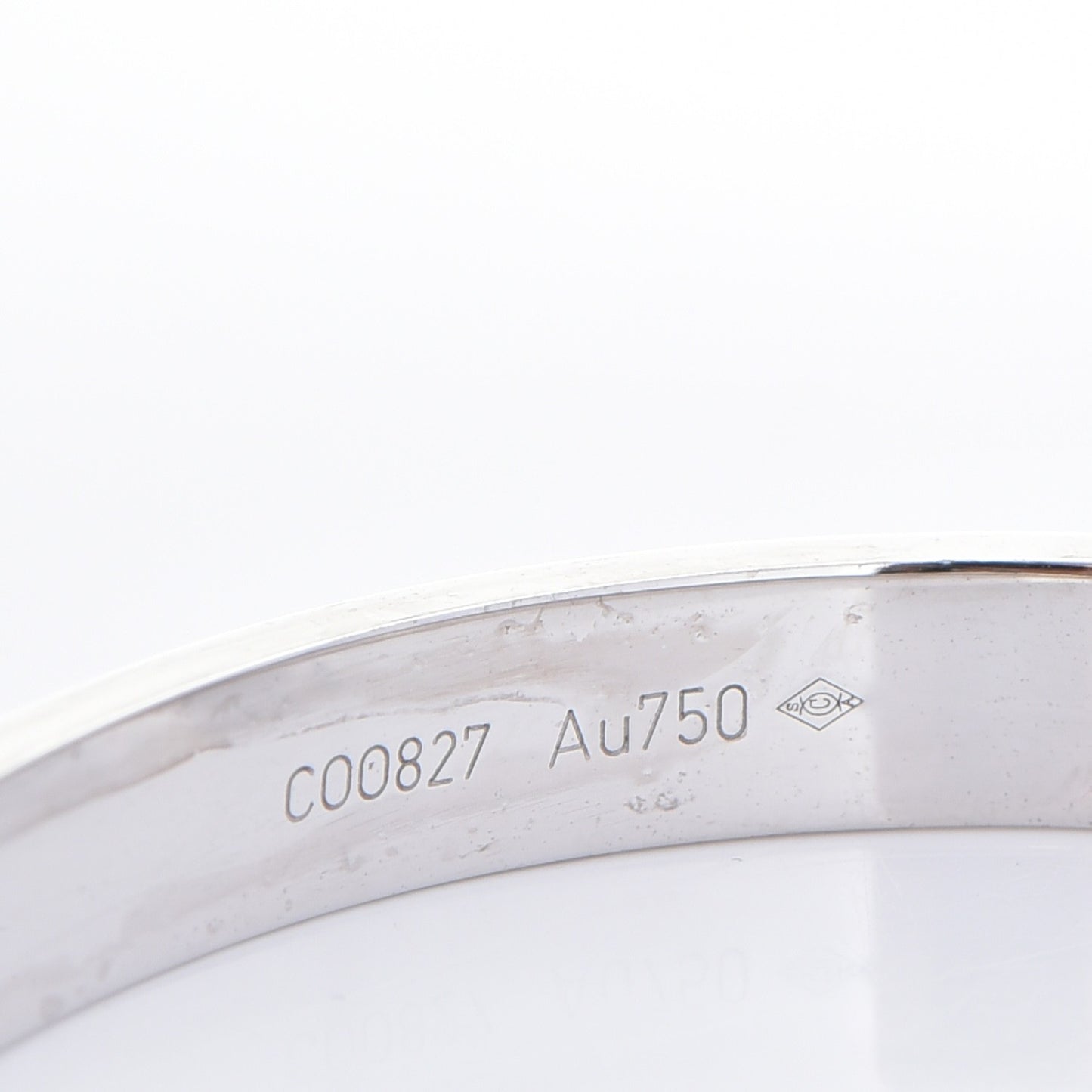 18K White Gold LOVE Bracelet 17