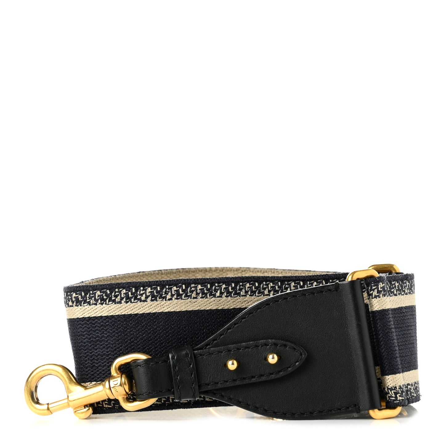 Canvas Embroidered Shoulder Strap Blue