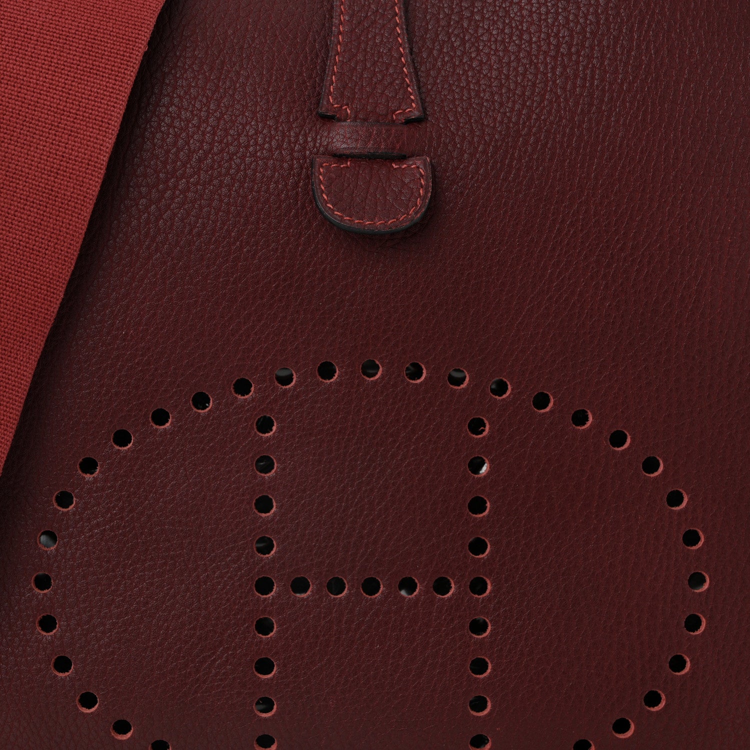 Hermes Togo Evelyne GM Rouge H 8 of 10