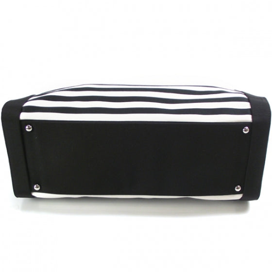 Chanel CC Striped Large Shopping Tote 4 of 12