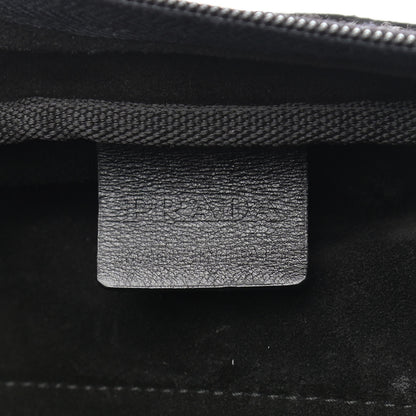 Prada Wool Messenger Satchel Black 6 of 12